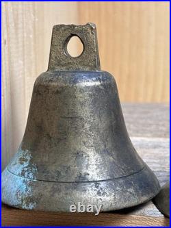 Great LOT of Vintage & Antique Brass/Metal Bells LOT of 4 Swiss And Nautical