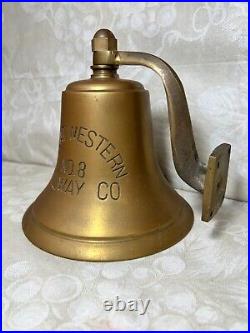 Great Western Railway Co. No 8 Brass Bell with Clapper with Brass Hanging Bracket