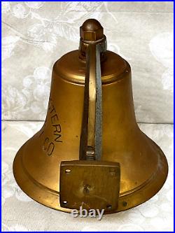 Great Western Railway Co. No 8 Brass Bell with Clapper with Brass Hanging Bracket