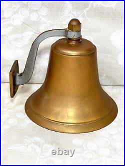 Great Western Railway Co. No 8 Brass Bell with Clapper with Brass Hanging Bracket