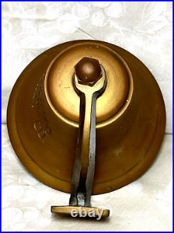 Great Western Railway Co. No 8 Brass Bell with Clapper with Brass Hanging Bracket