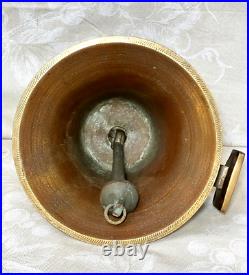 Great Western Railway Co. No 8 Brass Bell with Clapper with Brass Hanging Bracket