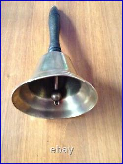 Greece Antique/Vintage Large Brass Handbell, School Bell
