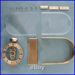 HALLER Mantel Clock BELL CHIME Vintage TOP! Translucent DESIGN! Skeleton Germany