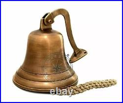Handmade 11 Big Antique Brass Ship Bell Polished Premium Nautical Boat's gift