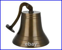 Handmade Antiqued Vintage Brass Ship Bell Solid Antique Polished Premium