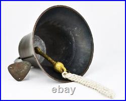 Handmade Antiqued Vintage Brass Ship Bell Solid Antique Polished Premium