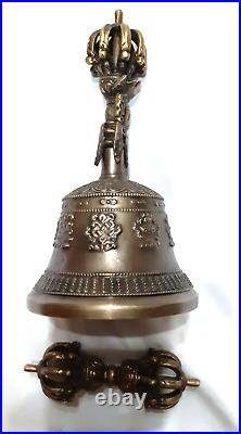 Handmade Bronze Bell and Vajra/Dorje