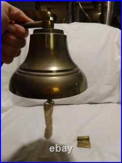 Handmade Nautical Antique 6 Solid Brass Bell School Ship Farm Bar Pub Hanging
