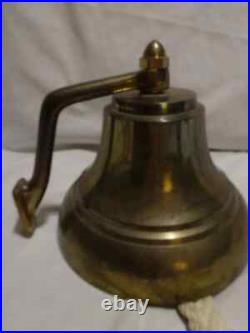 Handmade Nautical Antique 6 Solid Brass Bell School Ship Farm Bar Pub Hanging