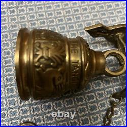 Hanging Brass Decorative Monastery Church Bell Pull Chain Handle 8x3.5