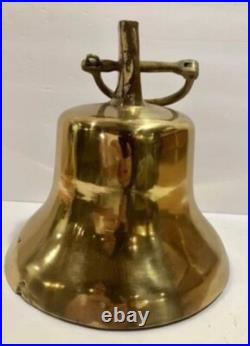 Heavy Antique Brass Bell 9