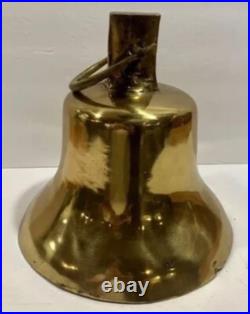 Heavy Antique Brass Bell 9
