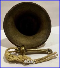 Heavy Antique Brass Bell 9