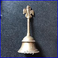 Heavy Brass Rare Old Angel Bell Vintage Antique 1