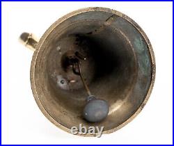 Heavy and VERY LOUD Brass Bell with Serpent Handle 2lbs 8in Tall 5in Wide Used