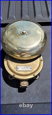 Henschel 8 Brass Navy Submarine Warning Bell