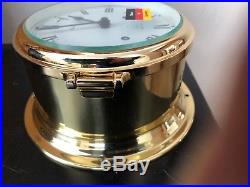 Hermle Brass Ship's Bell Clock Made in Germany (New in Original Box) 7 Diameter