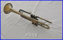 High Grade Antique Bb trumpet horn with mouthpiece case 4-7/8 bell