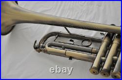 High Grade Antique Bb trumpet horn with mouthpiece case 4-7/8 bell