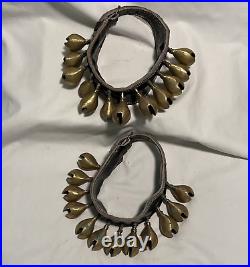 Horse Camel Clam Bells Handmade Middle East Leather Strap Livestock Set 2