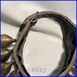 Horse Camel Clam Bells Handmade Middle East Leather Strap Livestock Set 2