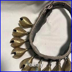 Horse Camel Clam Bells Handmade Middle East Leather Strap Livestock Set 2