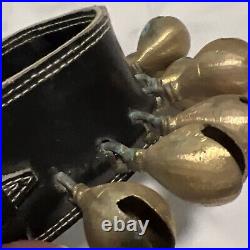 Horse Camel Clam Bells Handmade Middle East Leather Strap Livestock Set 2