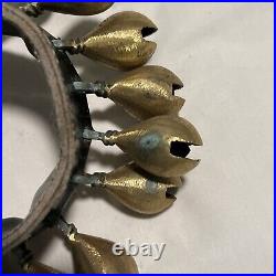 Horse Camel Clam Bells Handmade Middle East Leather Strap Livestock Set 2