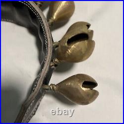 Horse Camel Clam Bells Handmade Middle East Leather Strap Livestock Set 2