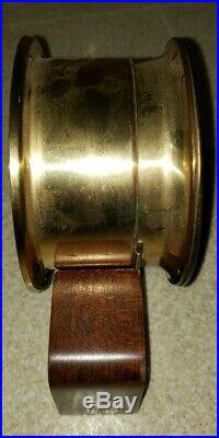 Howard Miller Ships Bell Clock German 11 Jewel 132-071 Germany with Wooden Base