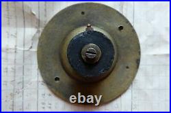 Huge 6 Brass & Ceramic Electric Door Bell Push (Reclaimed, restored, antique)