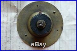 Huge 6 Brass & Ceramic Electric Door Bell Push (Reclaimed, restored, antique)
