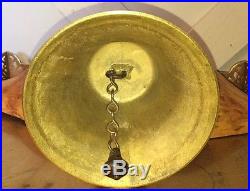 Huge Antique Brass/Bronze School Teacher Hand Bell Desk Vintage Town Crier 13