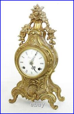 Imperial Solid Brass Mantel Clock Made In Italy, Hermle Bell-striking Movement