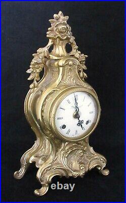 Imperial Solid Brass Mantel Clock Made In Italy, Hermle Bell-striking Movement