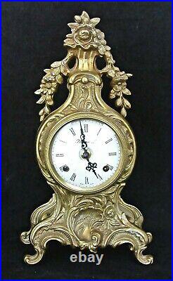 Imperial Solid Brass Mantel Clock Made In Italy, Hermle Bell-striking Movement