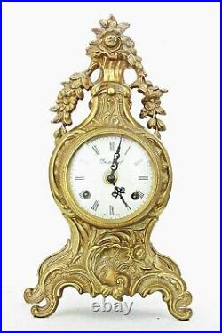 Imperial Solid Brass Mantel Clock Made In Italy, Hermle Bell-striking Movement