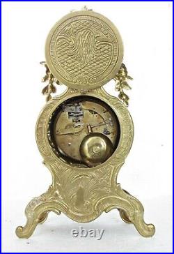 Imperial Solid Brass Mantel Clock Made In Italy, Hermle Bell-striking Movement