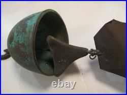 JEFF CROSS Bronze Bell Wind Chime Shell Design Vintage Harmony Hollow JEFF CROSS Bronze Bell Wind Chime Shell Design Vintage Harmony Hollow