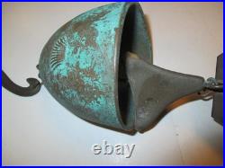 JEFF CROSS Bronze Bell Wind Chime Shell Design Vintage Harmony Hollow