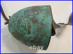 JEFF CROSS Bronze Bell Wind Chime Shell Design Vintage Harmony Hollow
