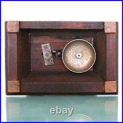 JUNGHANS Alarm Mantel Clock Antique 1910s BELL Chime! Germany Carriage RESTORED