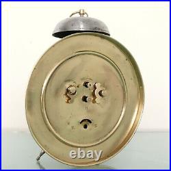 JUNGHANS Alarm Mantel Clock Antique RARE! 1910s XXXL LARGE BELL Germany RESTORED