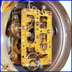 JUNGHANS Alarm Mantel Clock Antique VERY RARE MODEL! 1920s DOUBLE BELLS! Germany