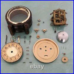 JUNGHANS Alarm Mantel Clock Antique XXL Wood 1920s BELL German RESTORED SERVICED