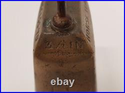 James Barwell 3 1/2'' Brass Cow Bell Success To Horse Teams Vintage Antique