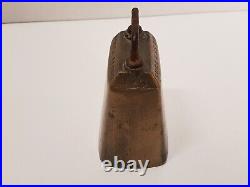 James Barwell 3 1/2'' Brass Cow Bell Success To Horse Teams Vintage Antique