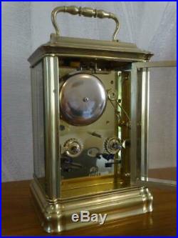 Japy Freres antique bell-striking carriage clock c. 1860 fully overhauled