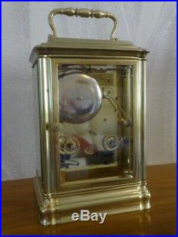 Japy Freres antique bell-striking carriage clock c. 1860 fully overhauled